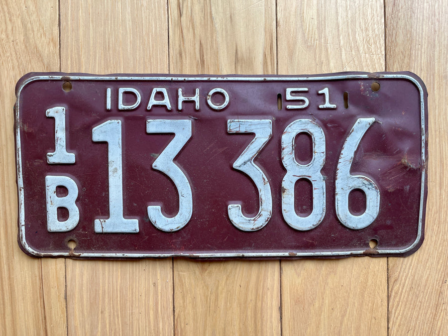 1951 Idaho License Plate