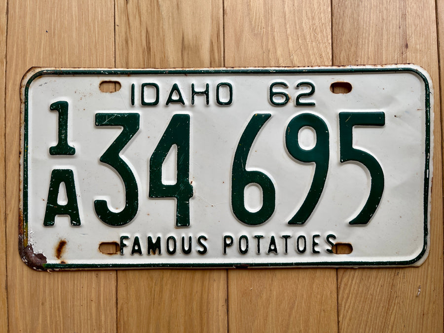 1962 Idaho License Plate
