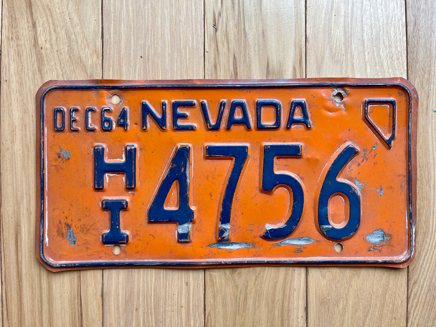 1964 Nevada License Plate