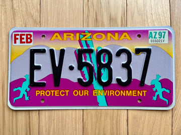 1997 Arizona Wilderness License Plate