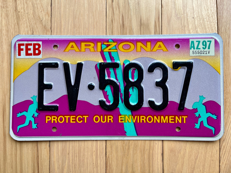 1997 Arizona Wilderness License Plate