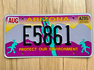 1995 Arizona Wilderness License Plate