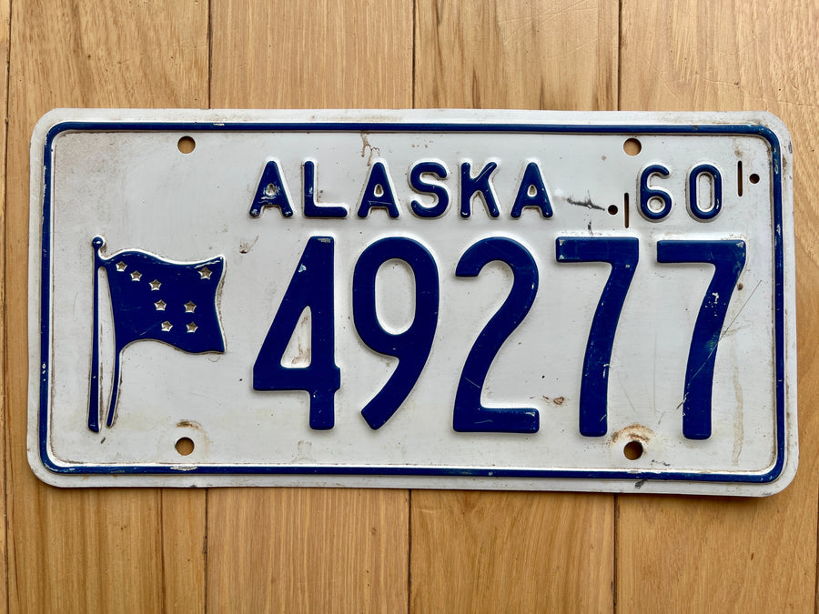 1960 Alaska License Plate