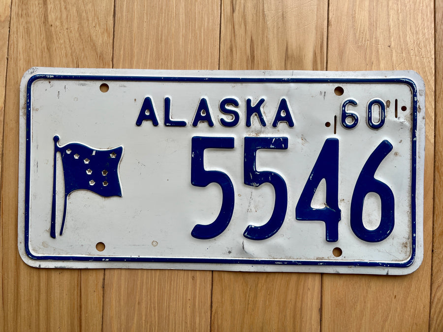 1960 Alaska License Plate