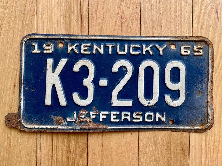 1965 Kentucky Jefferson County License Plate