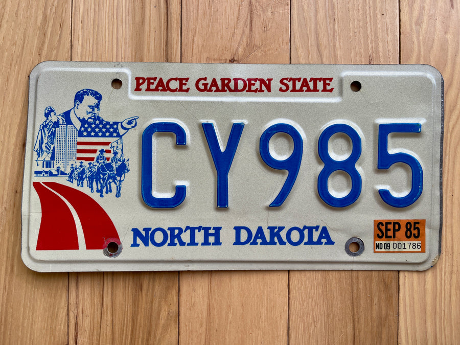 1985 North Dakota License Plate