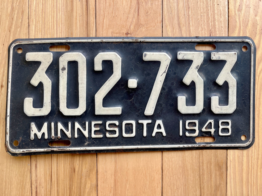 1948 Minnesota License Plate