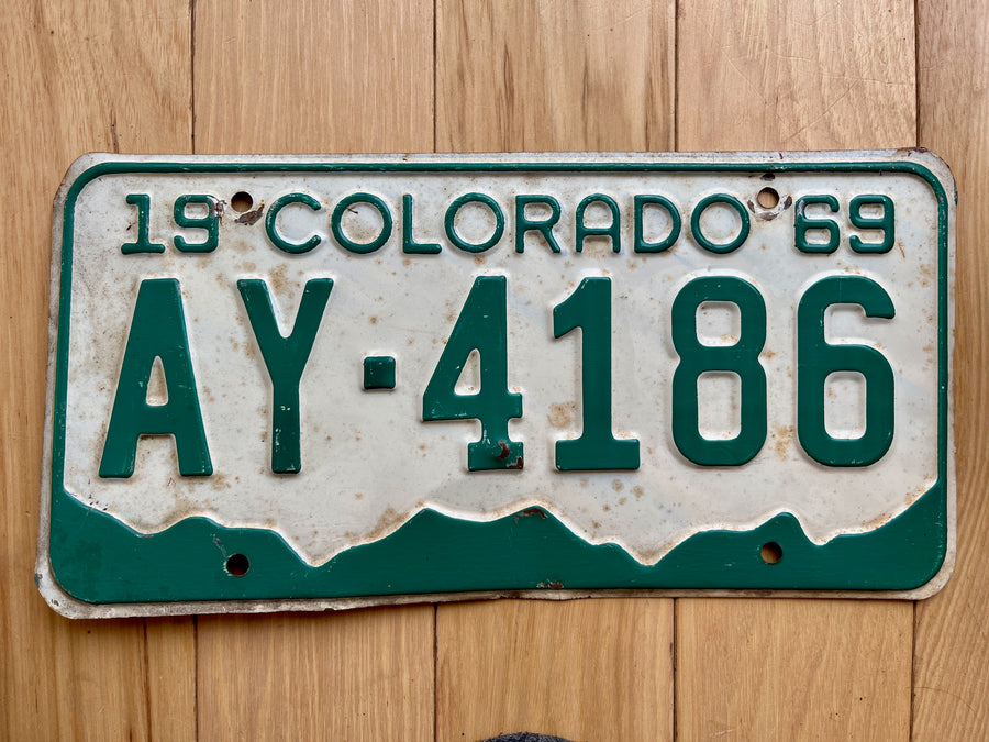 1969 Colorado License Plate