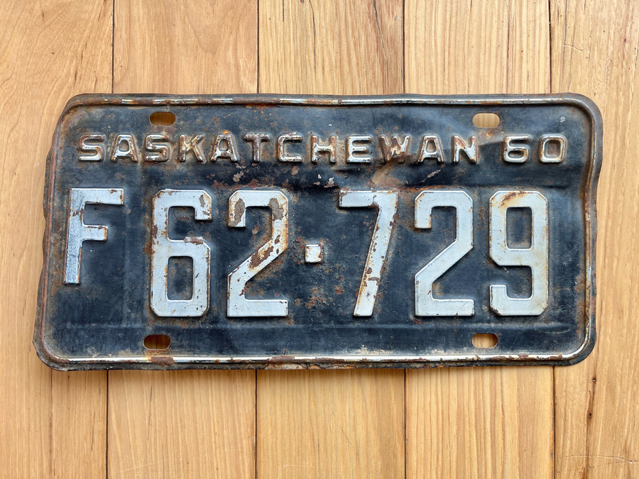 1960 Saskatchewan License Plate
