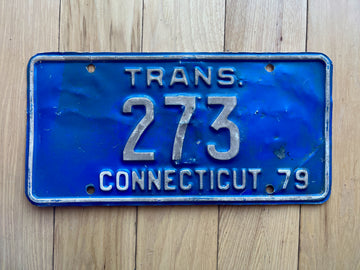 1979 Connecticut Trans License Plate