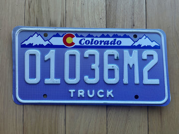 Colorado Truck License Plate