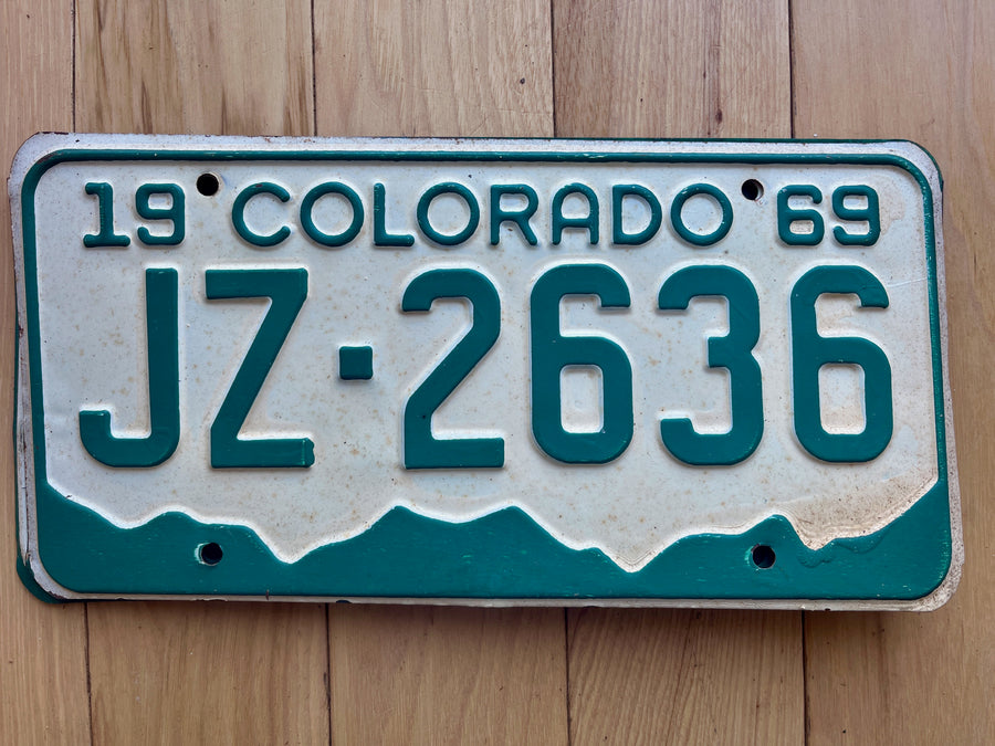 1969 Colorado License Plate
