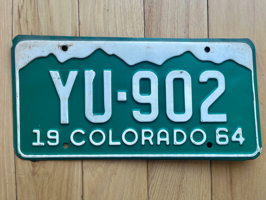 1964 Colorado License Plate