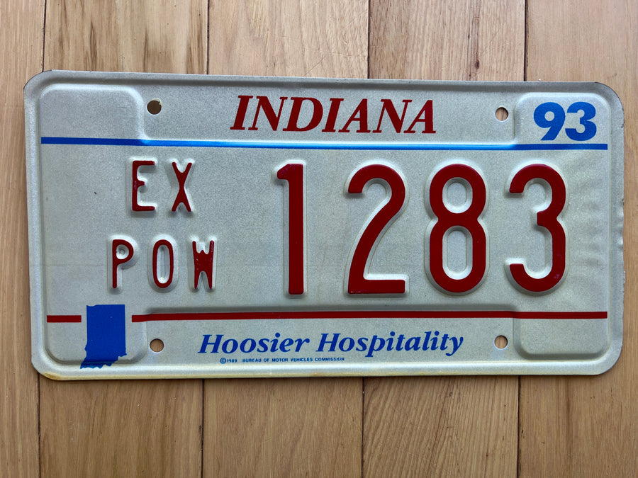 1993 Indiana Ex-POW License Plate