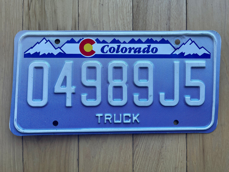 Colorado Truck License Plate