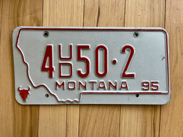 1995 Montana License Plate