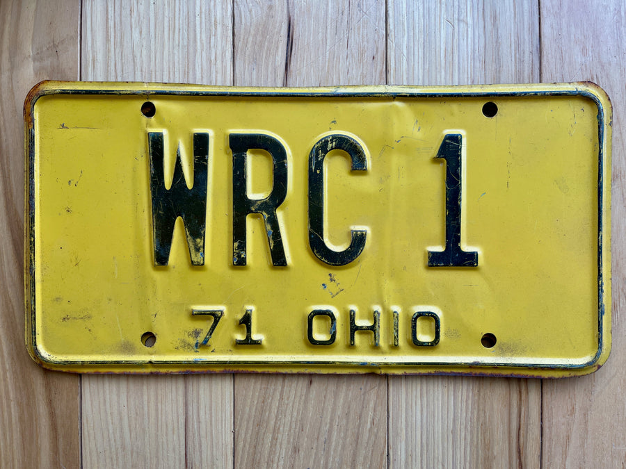 1971 Ohio License Plate