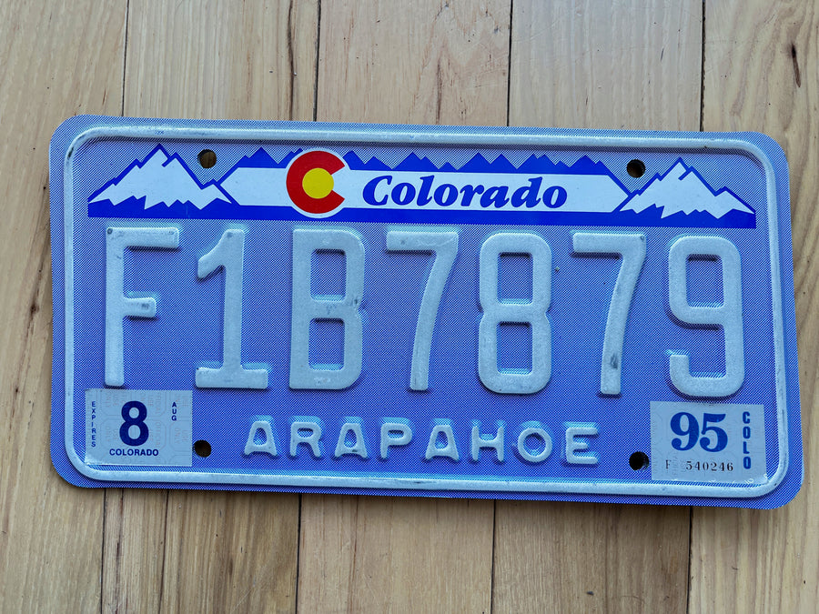 1995 Colorado Arapahoe County License Plate