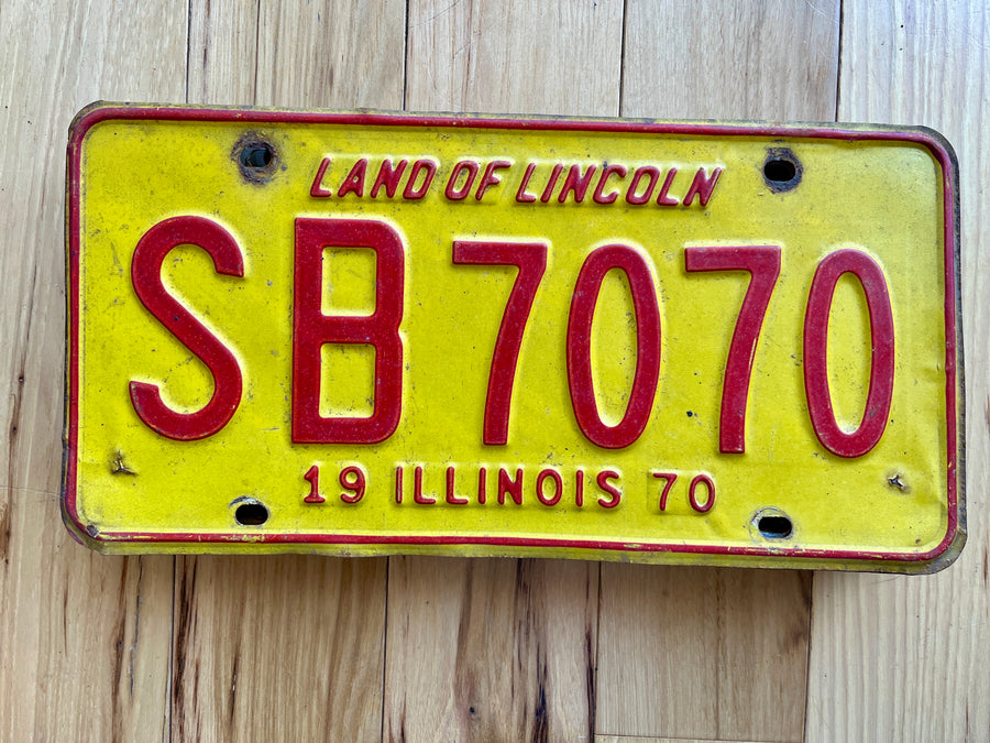 1970 Illinois License Plate