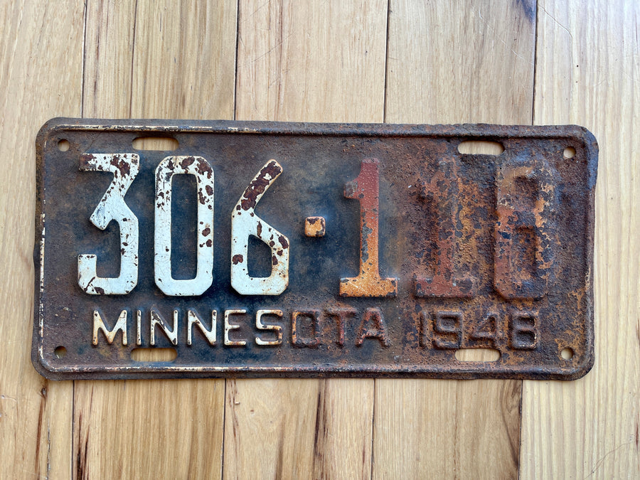 1948 Minnesota License Plate