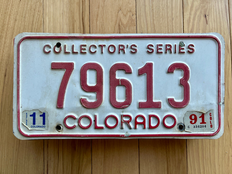 1991 Colorado License Plate