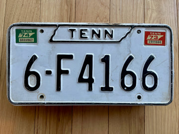 1973/74 Tennessee License Plate