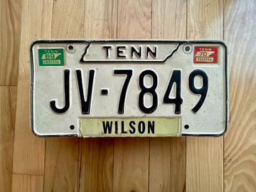 1970/69 Tennessee Wilson County License Plate