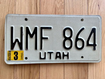 1982 Utah License Plate