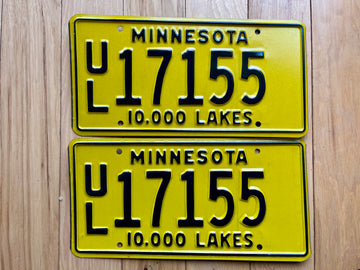 Pair of Minnesota License Plates