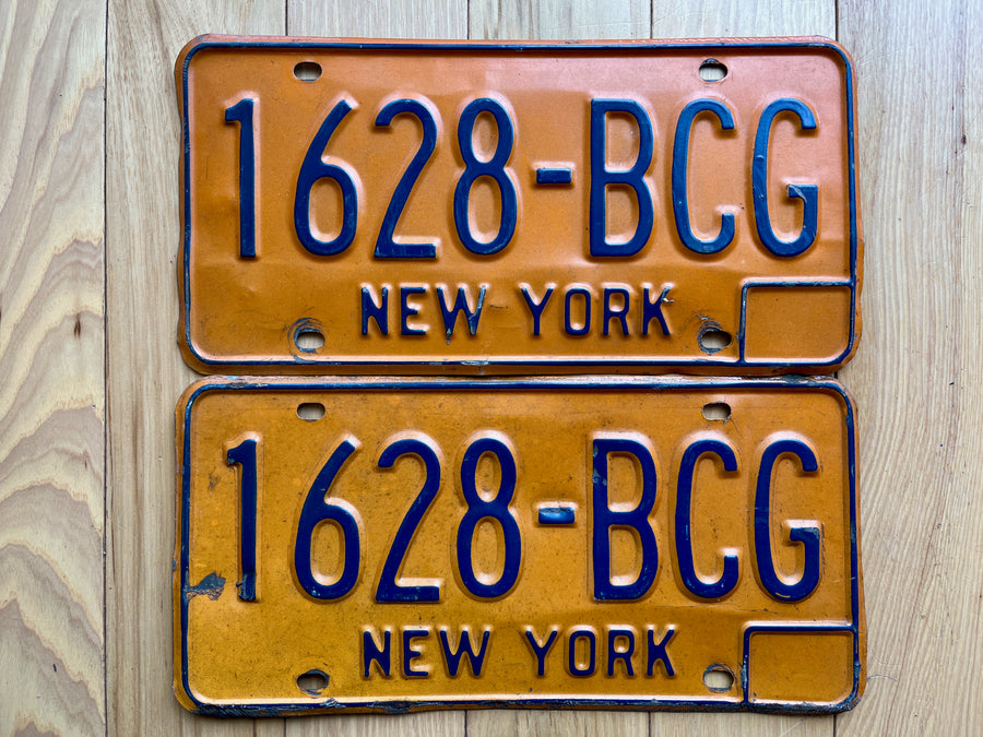 Pair of New York License Plates