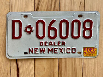 1997 New Mexico License Plate