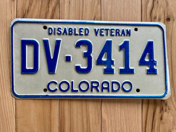 Colorado Disabled Veteran License Plate
