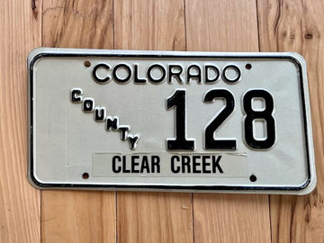 Colorado Clear Creek County License Plate