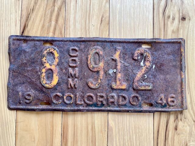 1946 Colorado Commercial License Plate