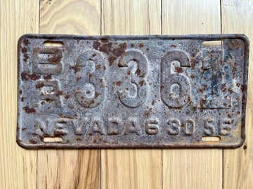 1956 Nevada License Plate