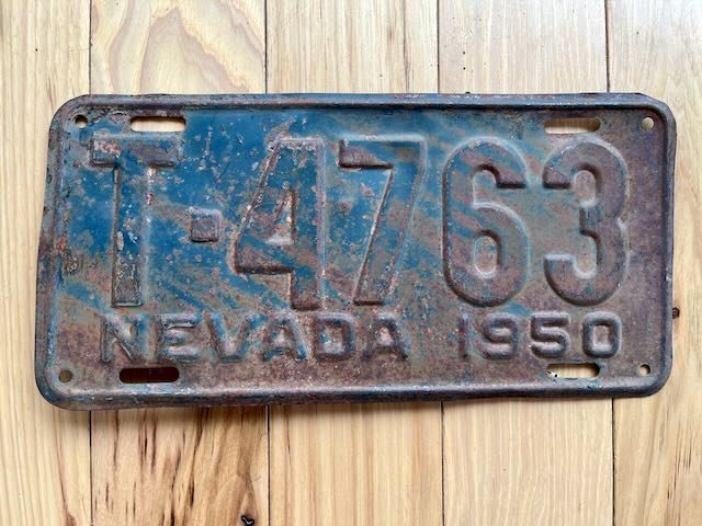 1950 Nevada License Plate