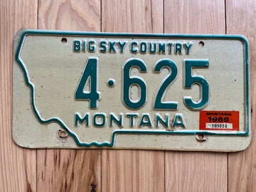 1969 Montana License Plate