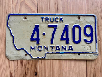 1970 Montana Truck License Plate