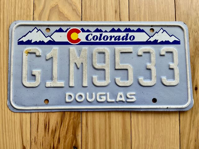 Colorado Douglas License Plate