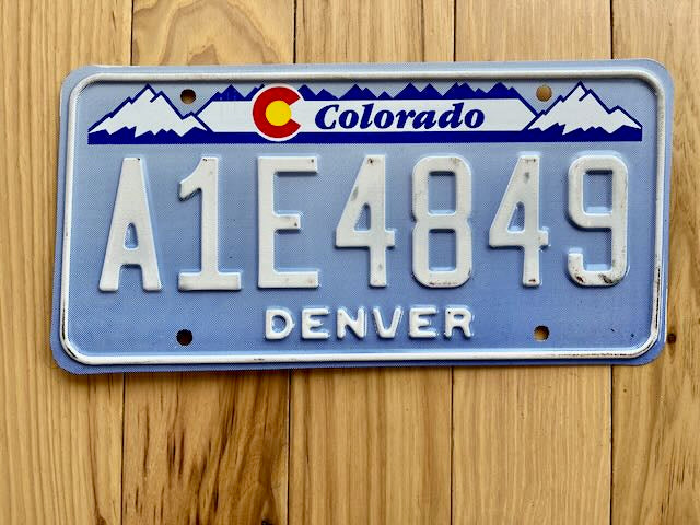 Colorado Denver License Plate
