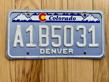 Colorado Denver License Plate