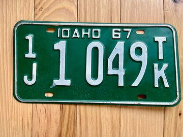 1967 Idaho License Plate