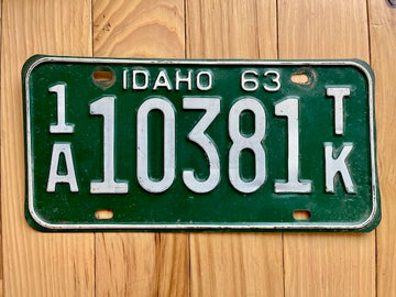 1963 Idaho License Plate
