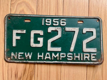 1956 New Hampshire License Plate