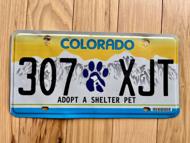 Colorado Animal Shelter Awareness License Plate