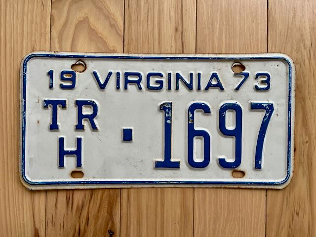 1973 Virginia License Plate
