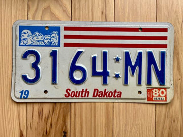 1980 South Dakota License Plate