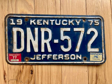 1975/76/77 Kentucky Jefferson County License Plate