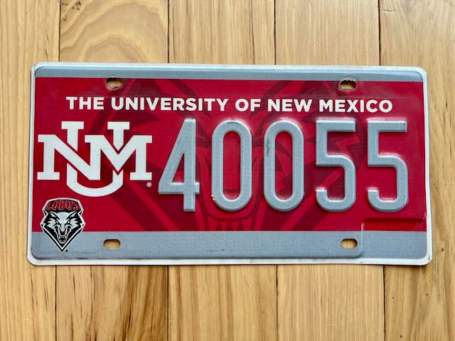 University of New Mexico License Plate