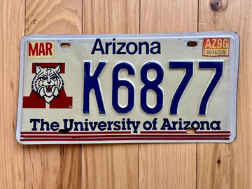 1996 Arizona License Plate